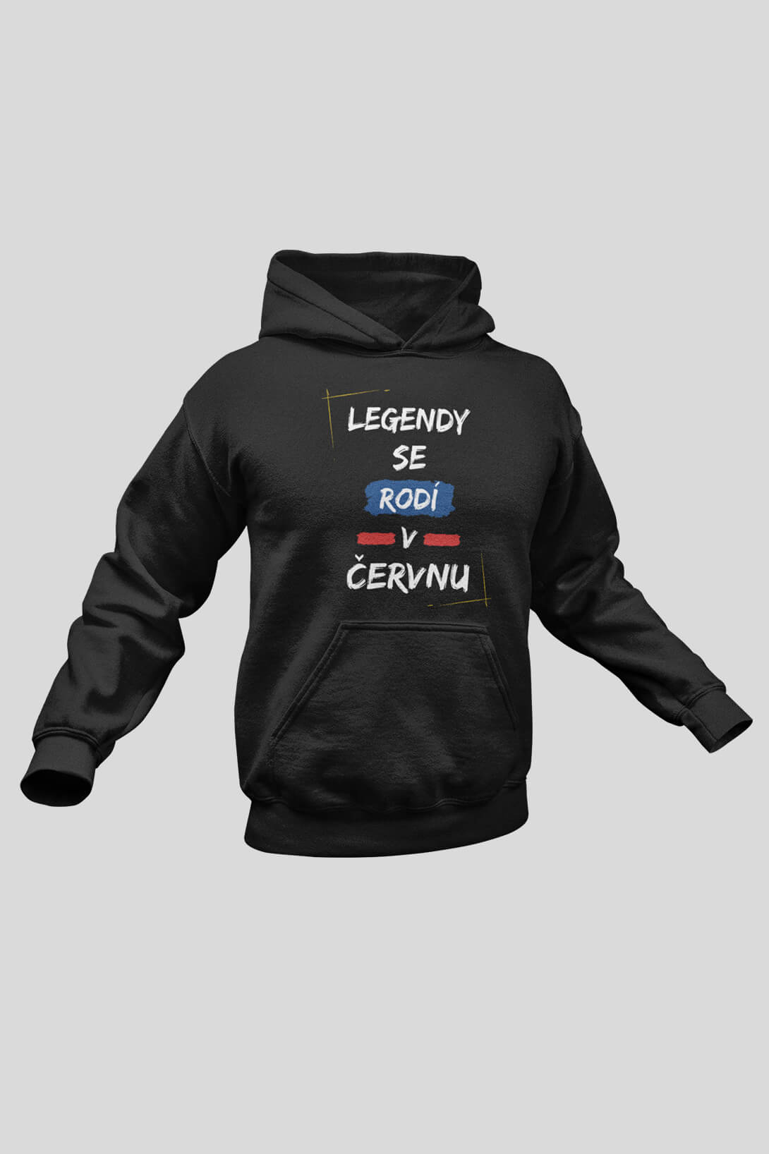 Pánská mikina Legendy se rodí v červnu Barva: Černá, Velikost: 2XL