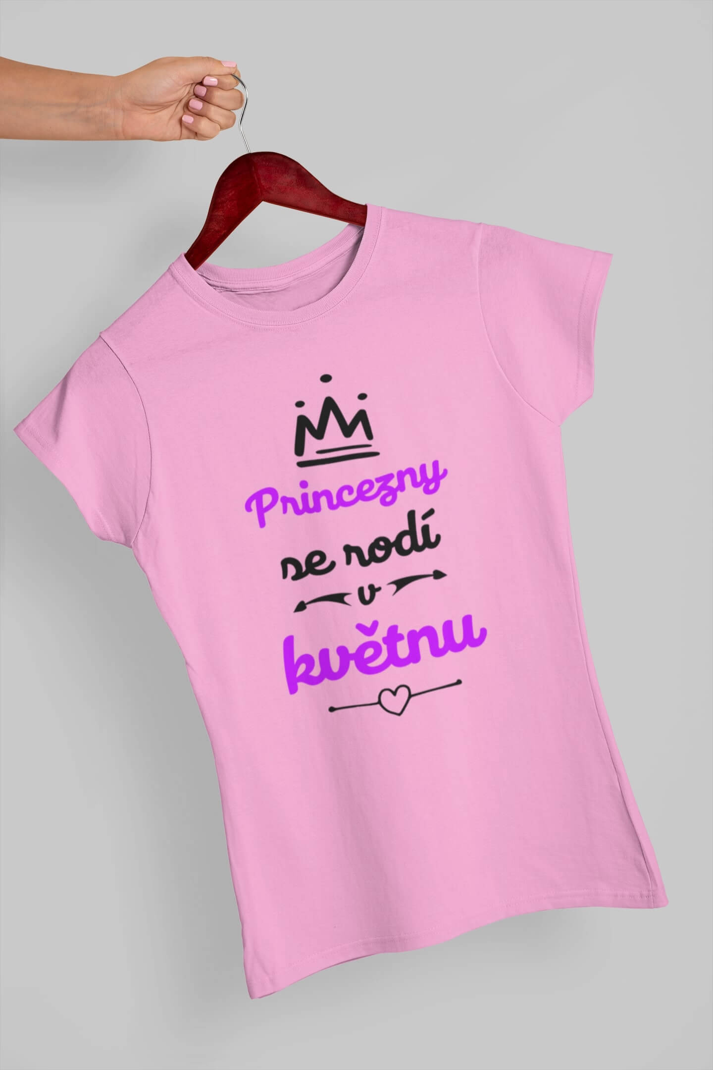 Dámské tričko Květen Barva: Ružová, Velikost: L