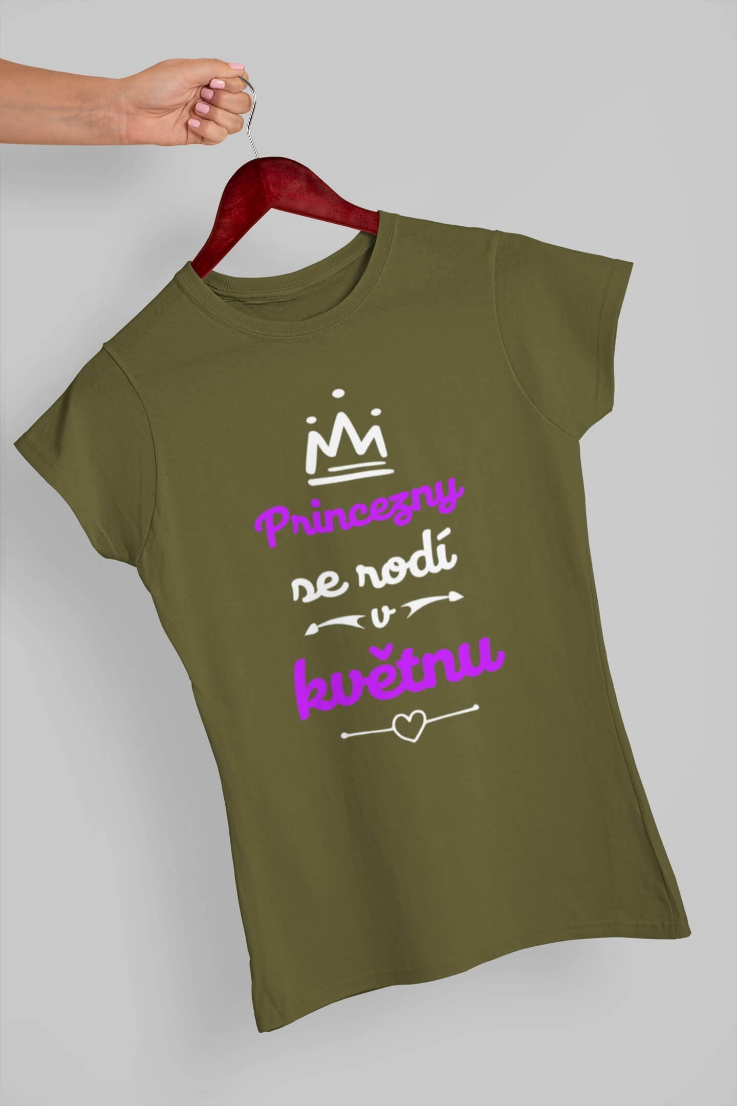 Dámské tričko Květen Barva: Khaki, Velikost: S