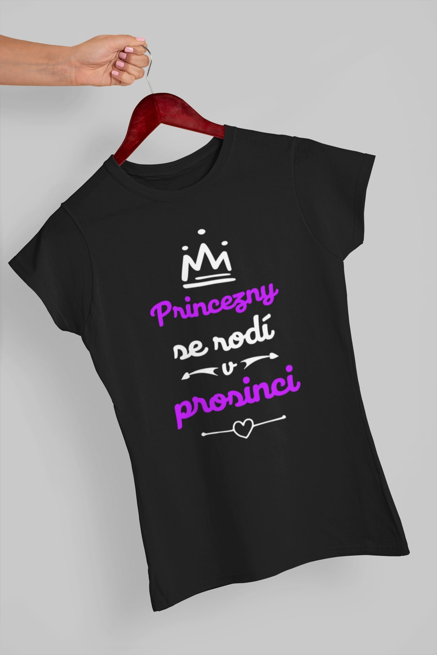 Dámské tričko Prosinec Barva: Černá, Velikost: XL