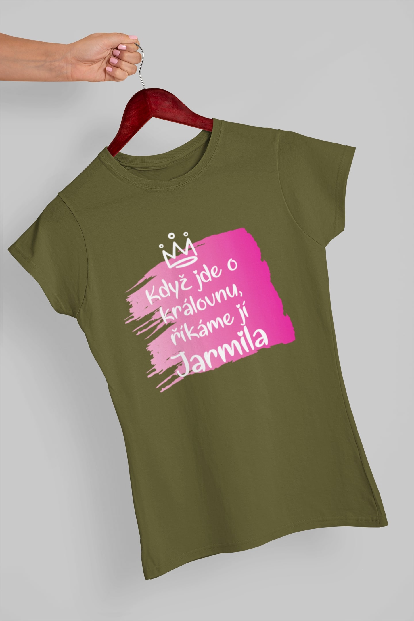 Dámské tričko Jarmila Barva: Khaki