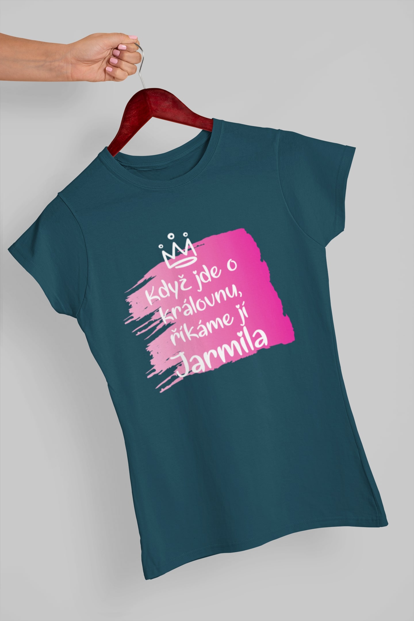 Dámské tričko Jarmila Barva: Petrolejová modrá