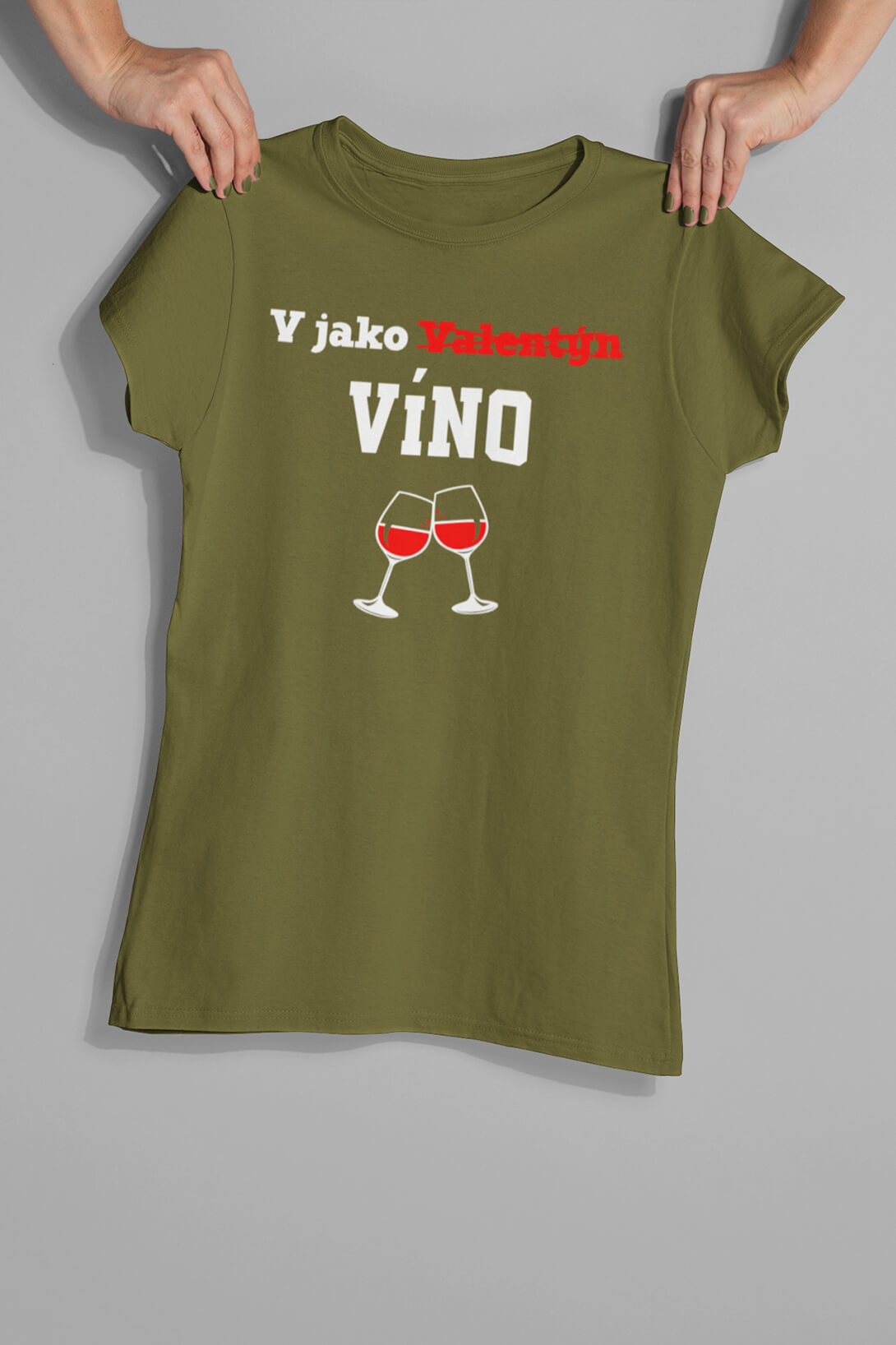 Dámské tričko V jako Víno