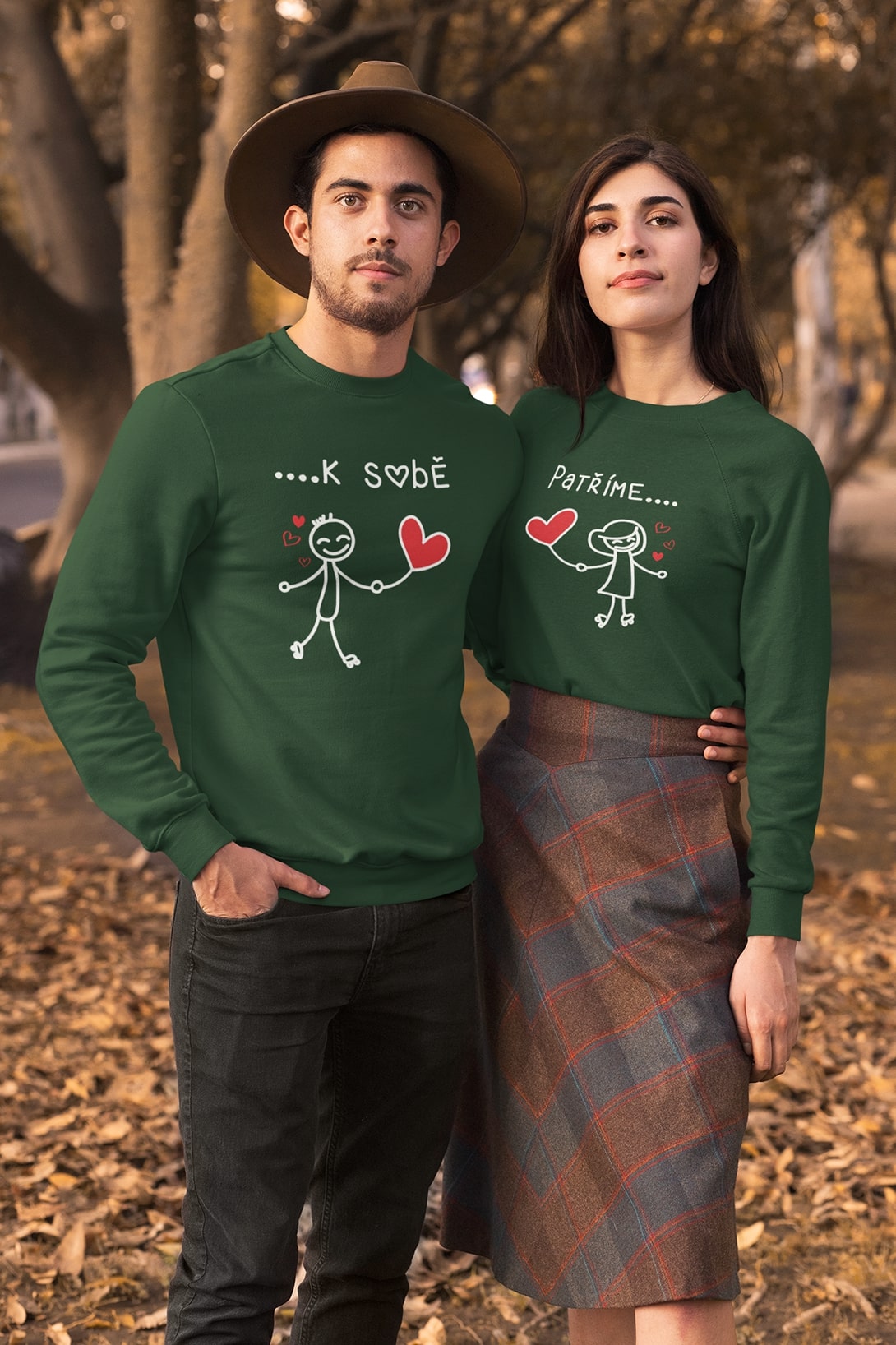Unisex mikiny pro páry Patříme k sobě
