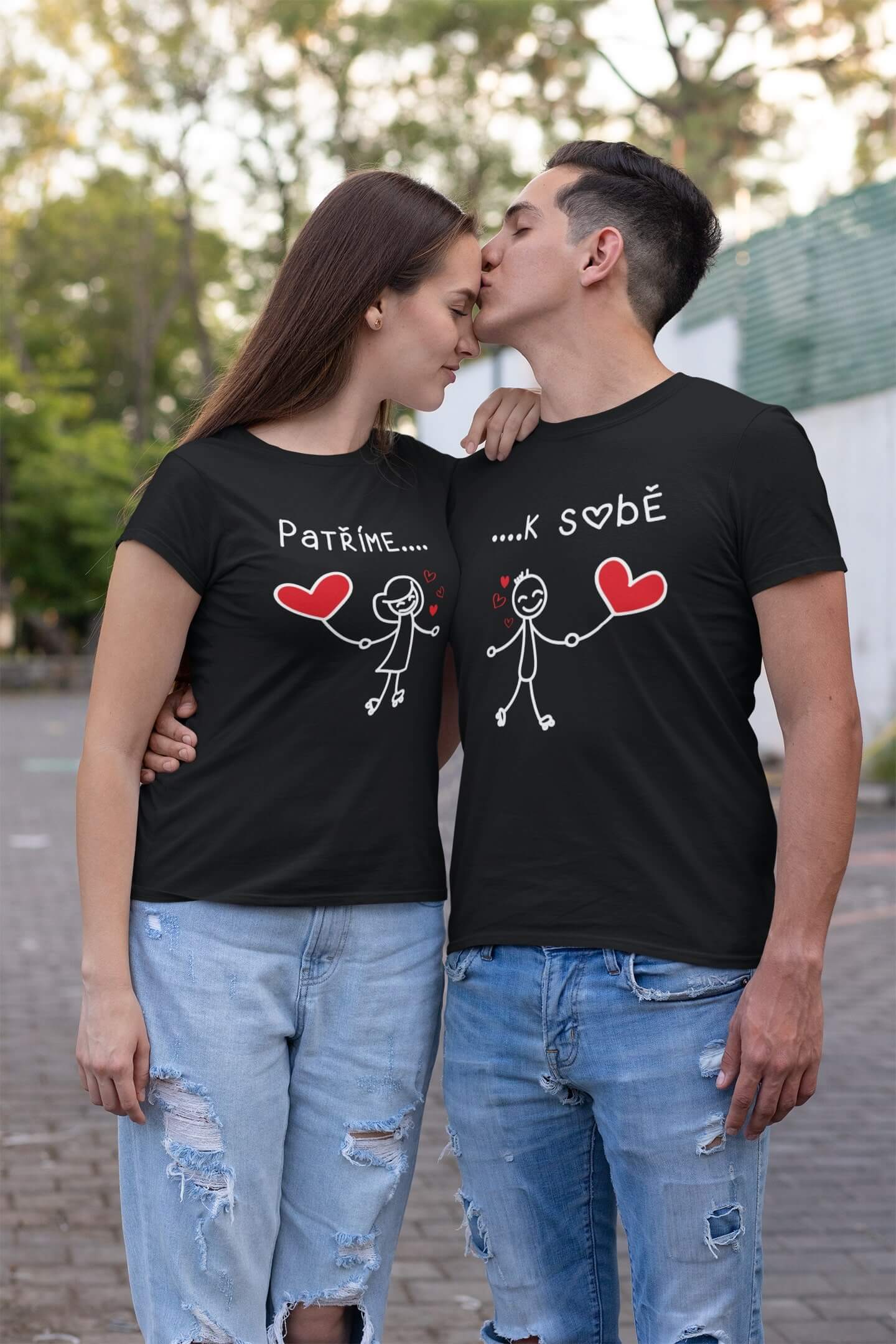 Trička pro puzzle Patříme k sobě