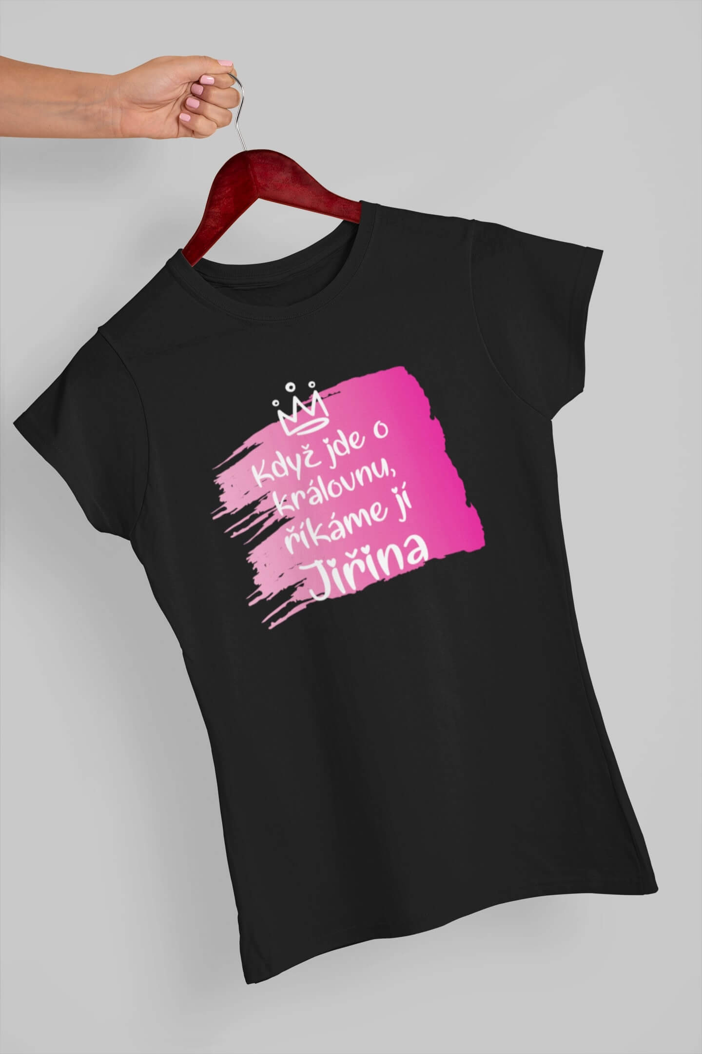 Dámské tričko Jiřina Barva: Černá