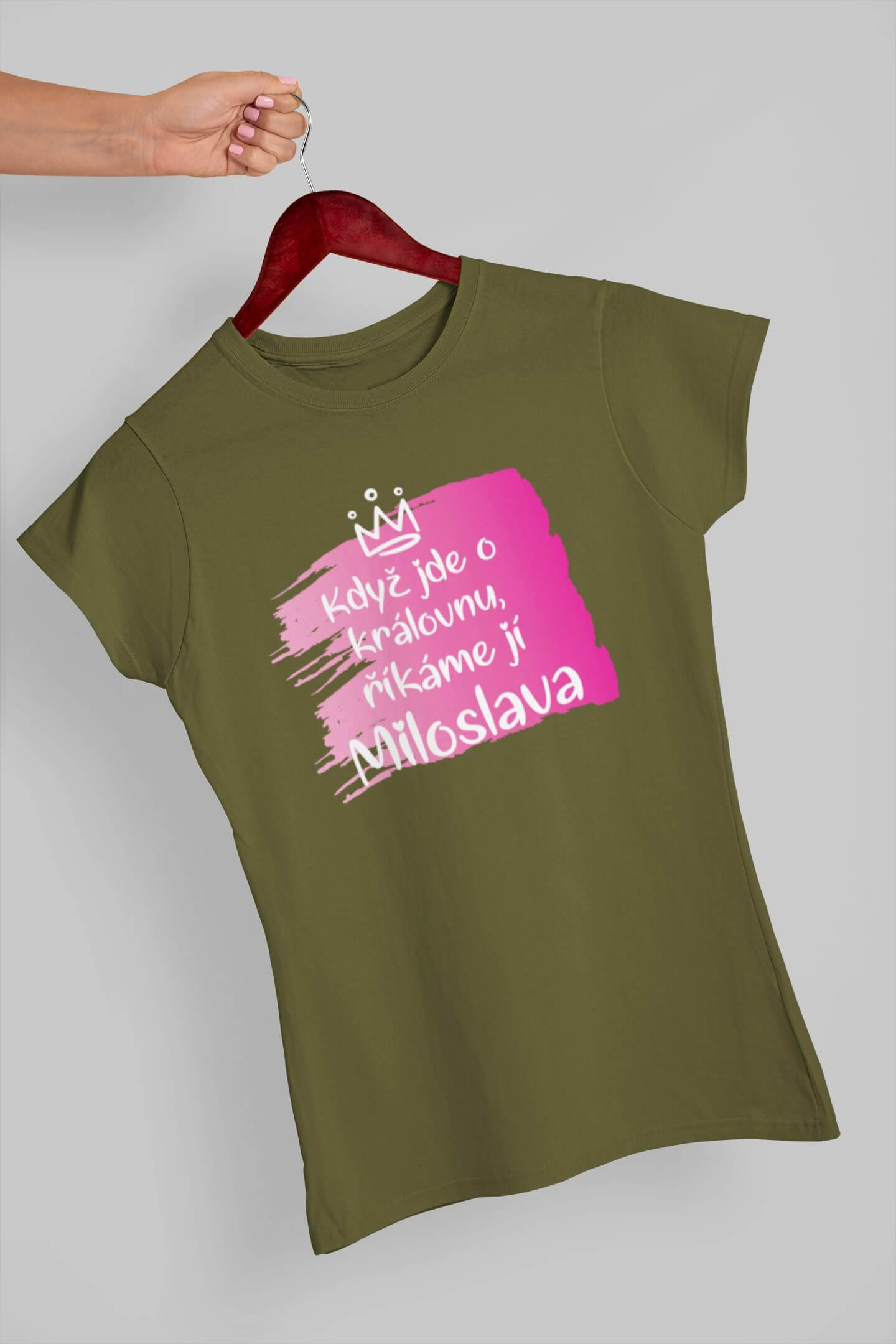 Dámské tričko Miloslava Barva: Khaki