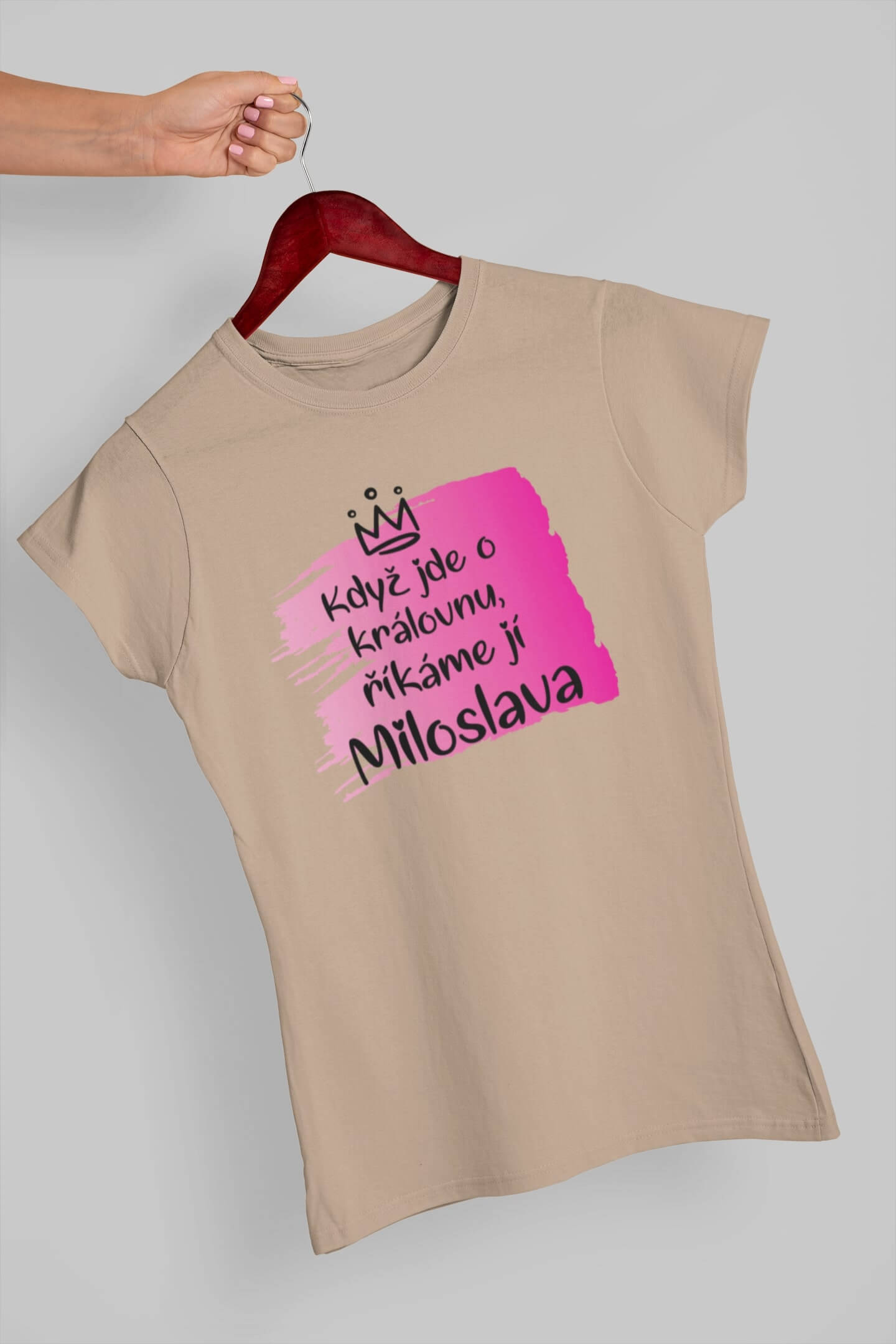 Dámské tričko Miloslava Barva: Písková