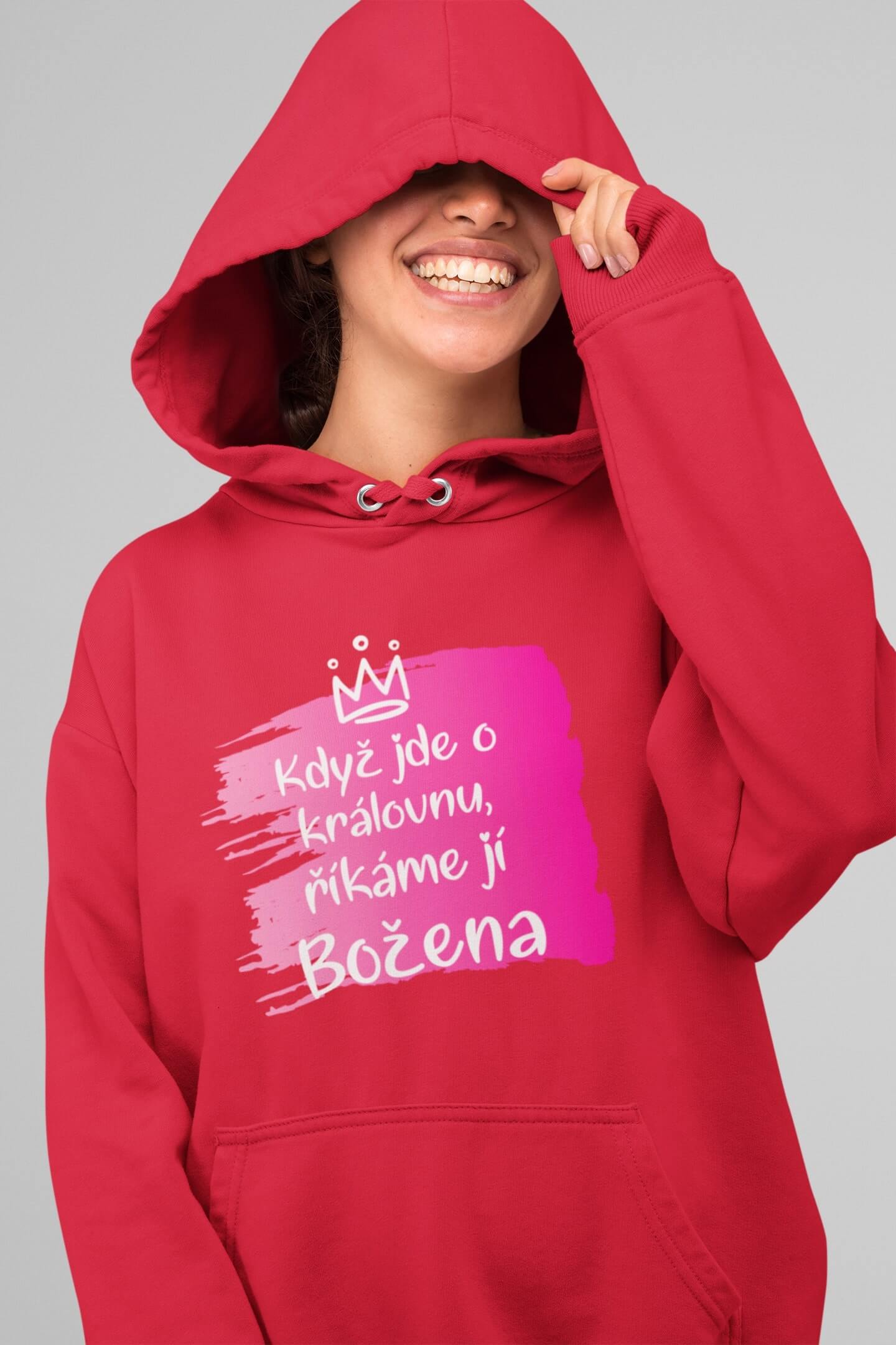 Dámská mikina Božena Barva: Červená