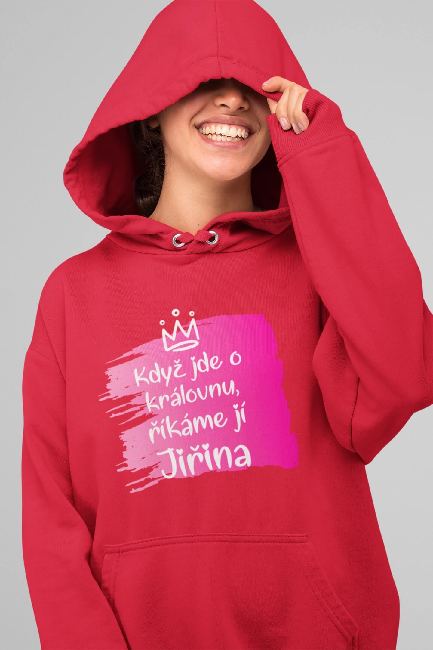 Dámská mikina Jiřina Barva: Červená