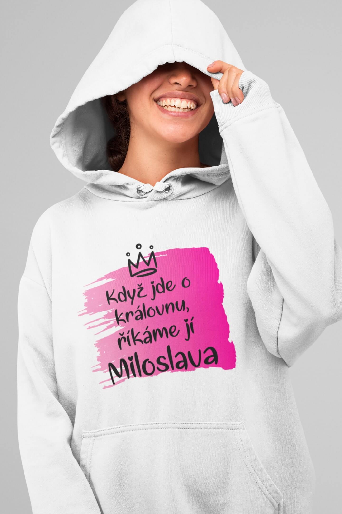 Dámská mikina Miloslava Barva: Bíla