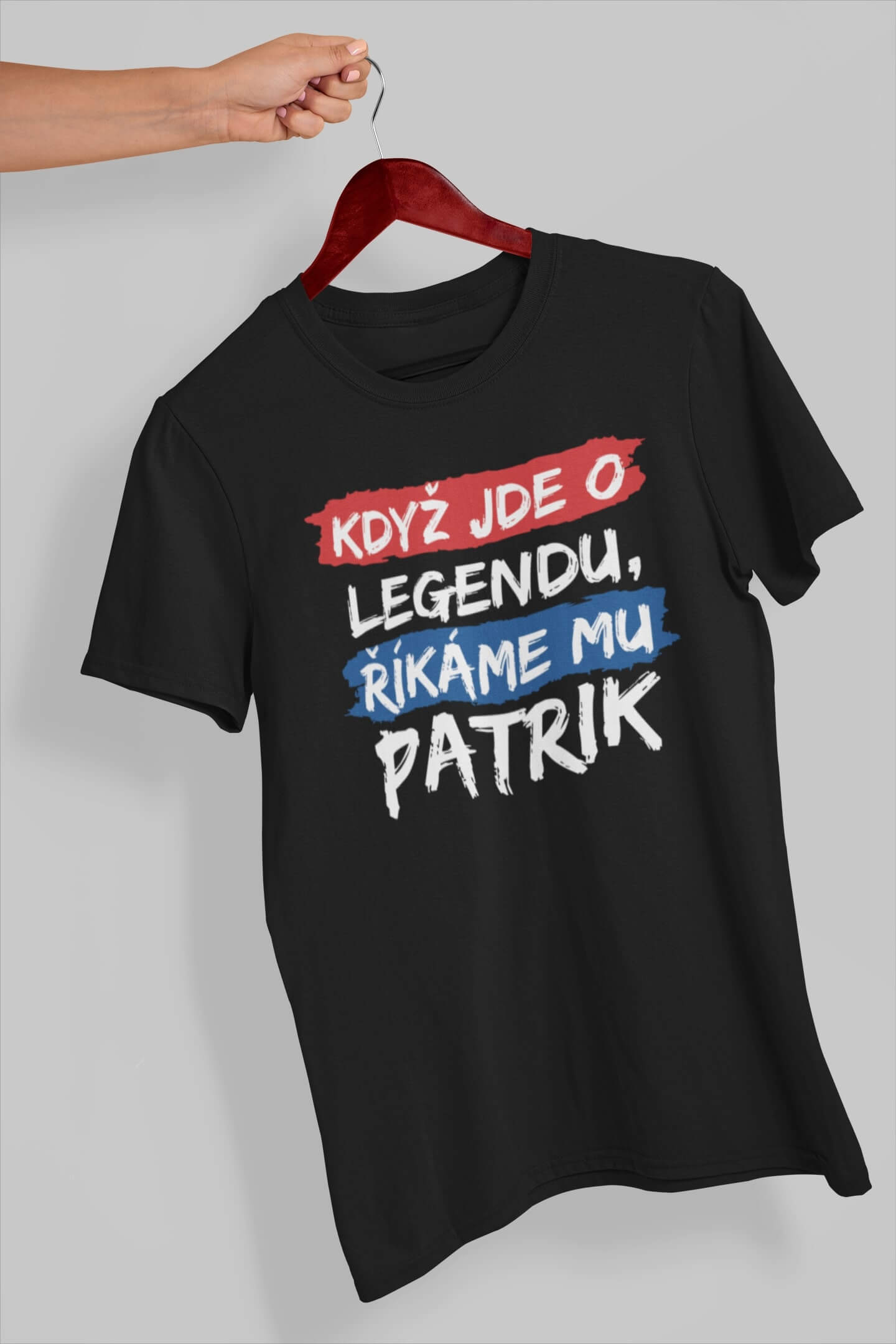 Pánské tričko Patrik Barva: Černá