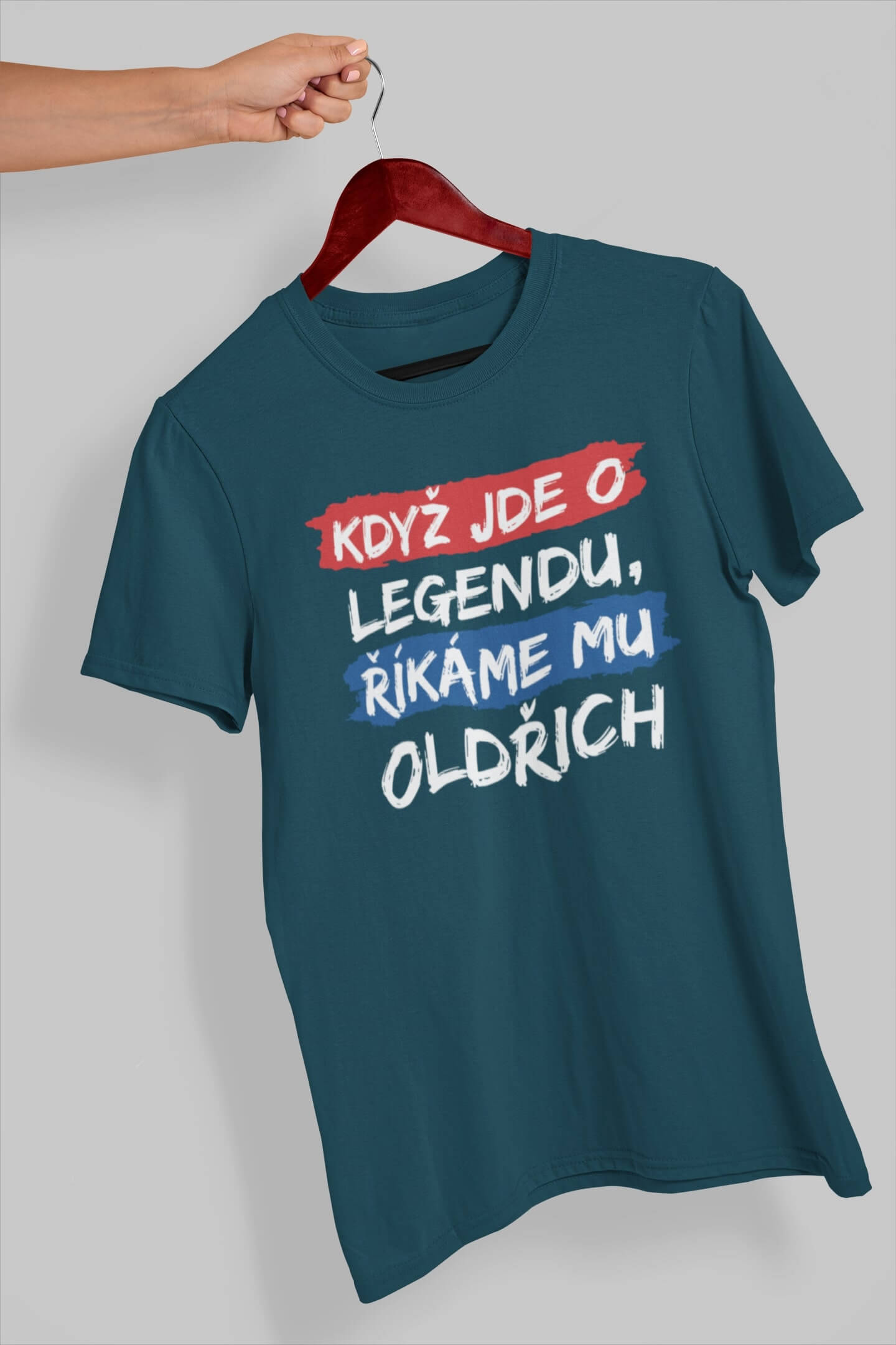 Pánské tričko Oldřich Barva: Petrolejová modrá