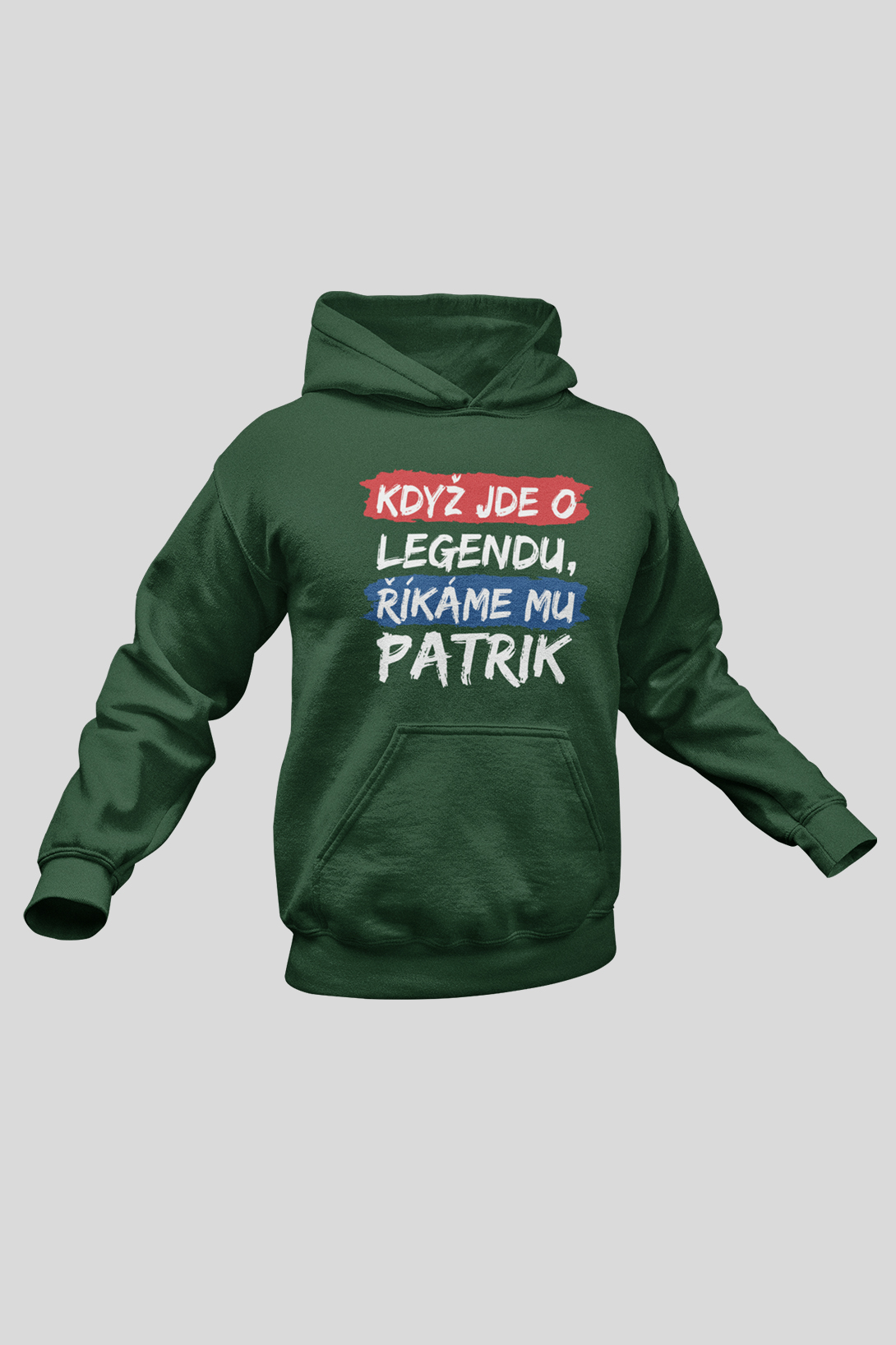 Pánská mikina Patrik Barva: Láhvově zelená