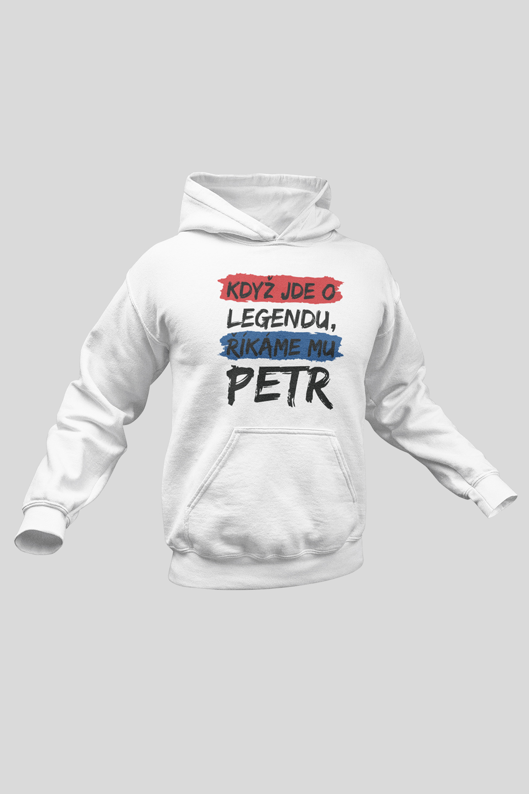 Pánská mikina Petr Barva: Bíla