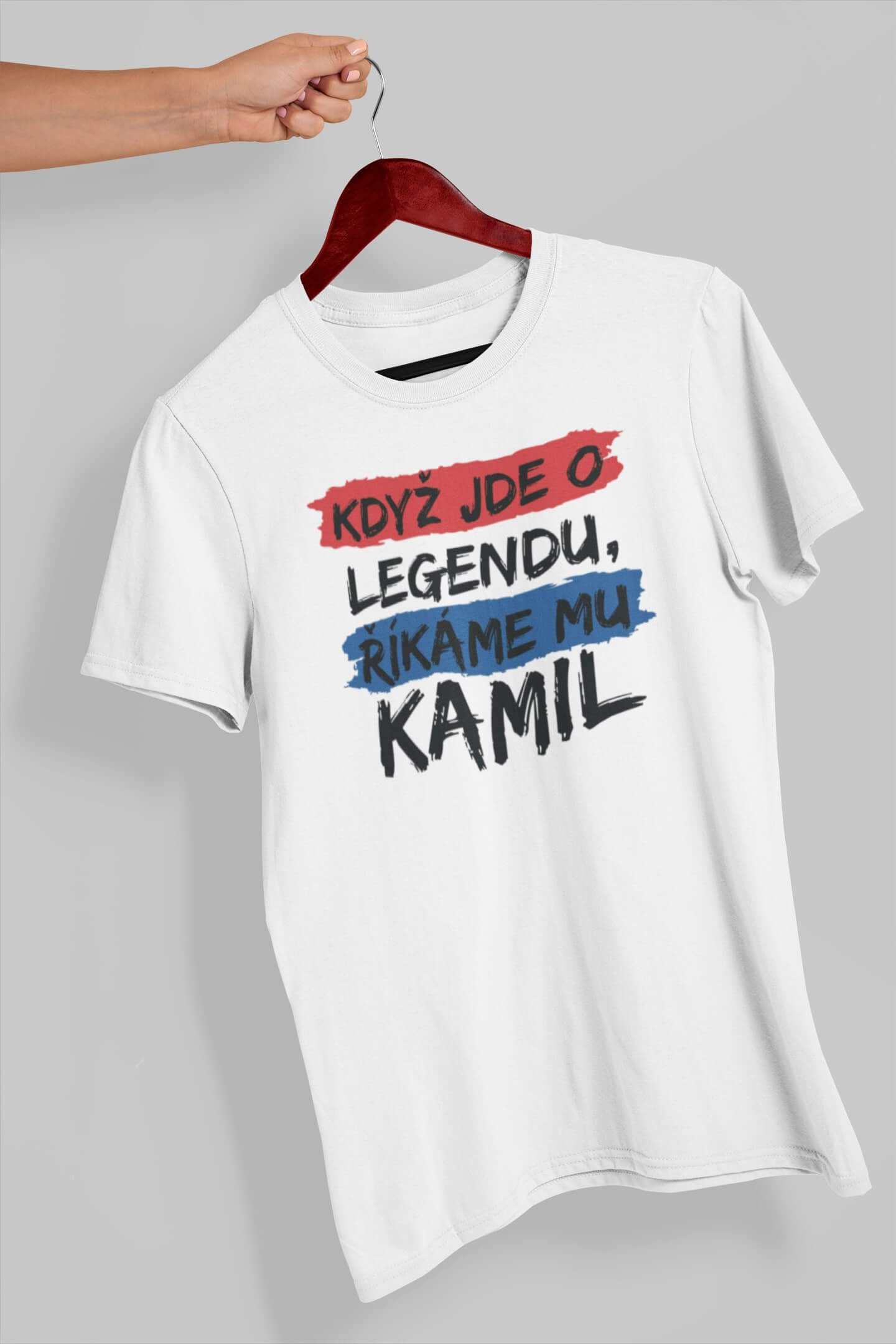 Pánské tričko Kamil Barva: Bíla