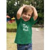 boy wearing a t shirt mockup while at a park with ducks a17942 (6)