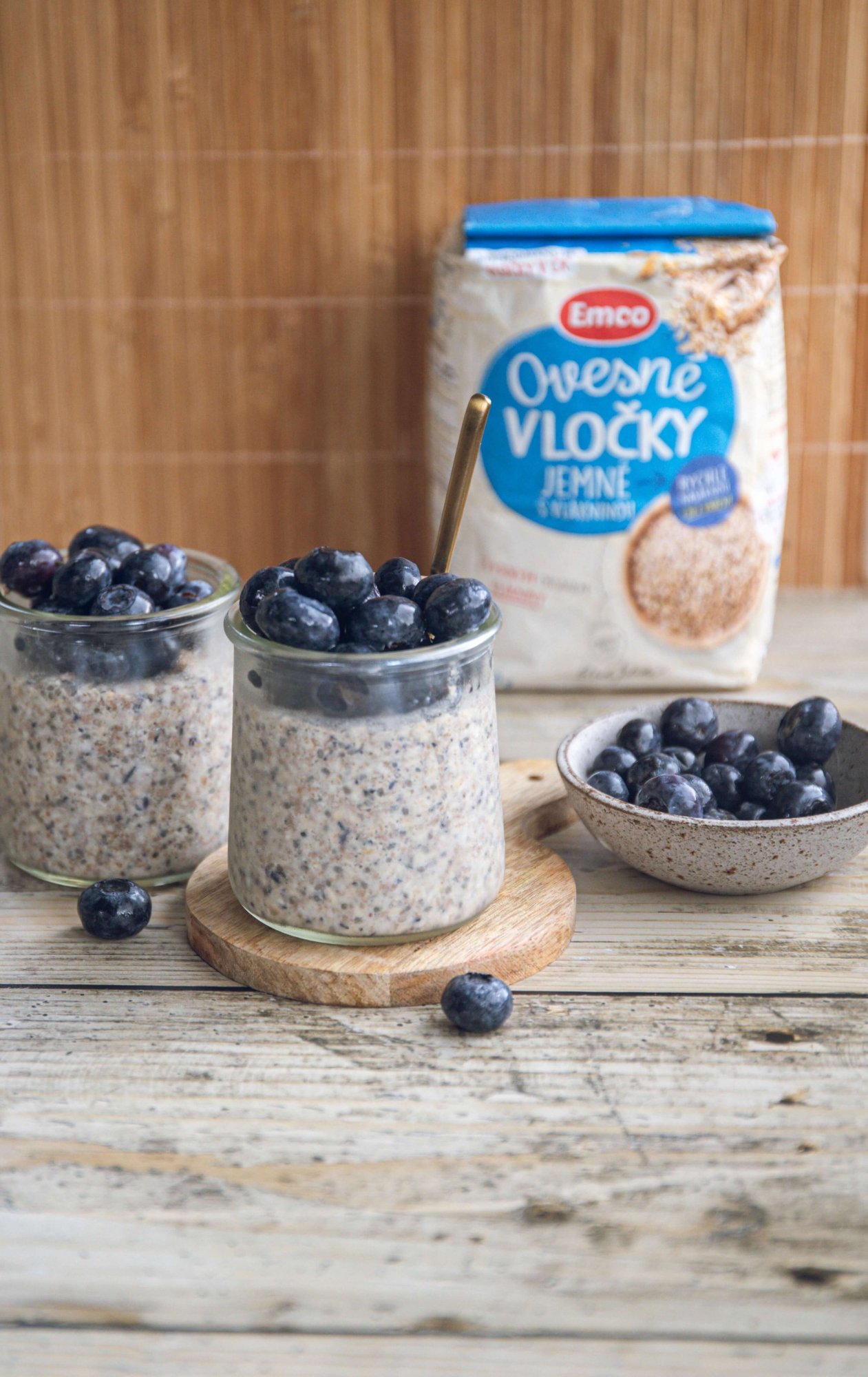 Overnight borůvková kaše