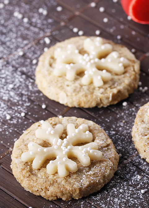 Vánoční ovesné sušenky