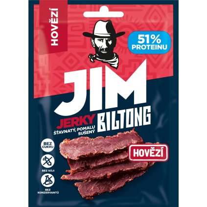 Jim Jerky biltong hovězí, 20 g