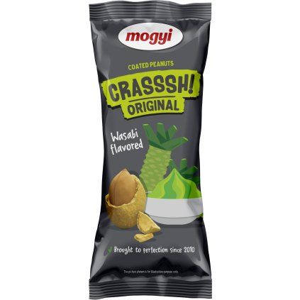 Mogyi Crasssh! Coated Peanuts Wasabi, 60 g