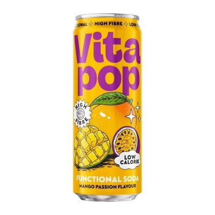 Vita Pop Functional Soda Mango Passion, 330ml
