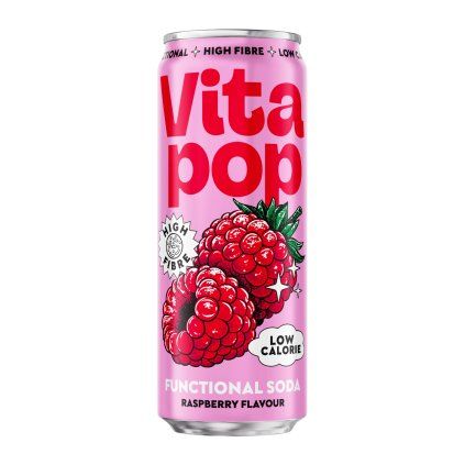 Vita Pop Functional Soda Raspberry, 330 ml