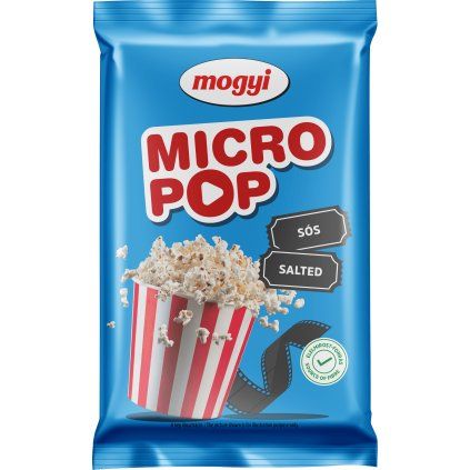 Mogyi Micro Pop Salted – popcorn do mikrovlnky solený, 100 g