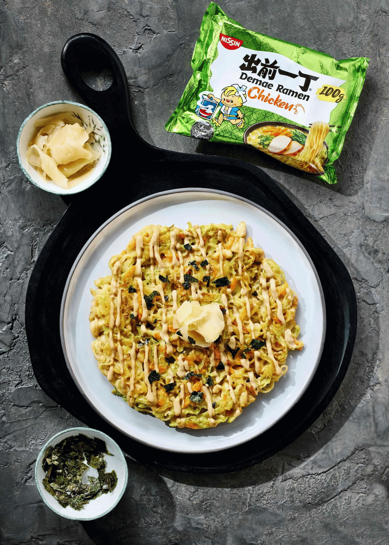 Okonomiyaki s Demae Ramen Chicken