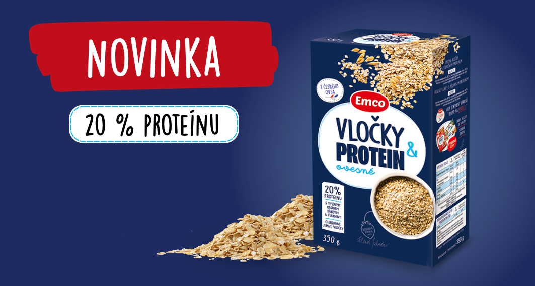 Novinka - vločky protein