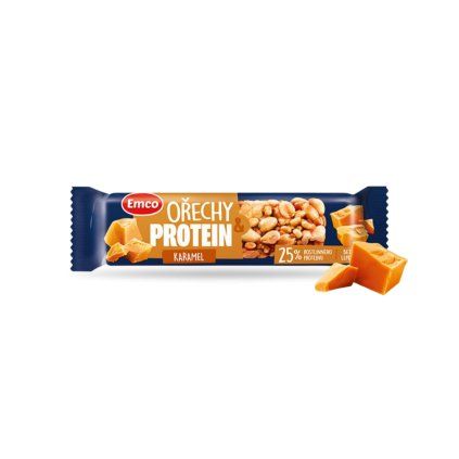 protein tycinka orechy karamel detail