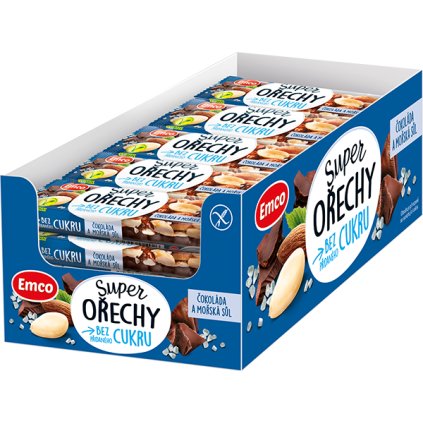 1954 super orechy cokolada a morska sol karton 20x35 g