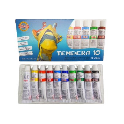 2288 koh i noor temperove farby 10 farieb 10 x 16 ml