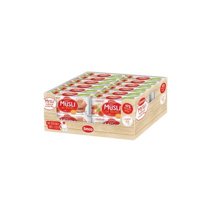 Ovsené sušienky jahodové, kartón 24x60 g