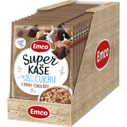 3224 super kasa bez pridaneho cukru 2 druhy cokolady karton 20x55 g