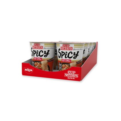 Nissin cup noodles spicy, karton 8x66 g