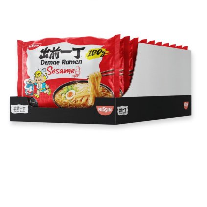 Nissin demae ramen sezamová rezancová polievka, karton 10x100g