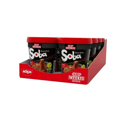 Nissin Soba cup chilli, karton 10x92 g
