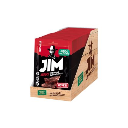 Jim Jerky hovädzie, kartón 30x23 g