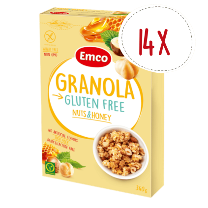 granola med orech bezlepek karton