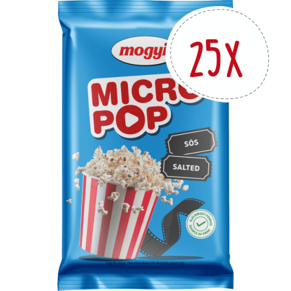 mogyi micropop popcorn salt karton 25x100g