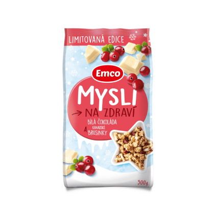 mysli bila cokolada brusinky vypis
