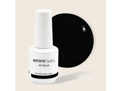 Emmi SHELLAC UV/LED Lak ALL BLACK 15ML -L400-