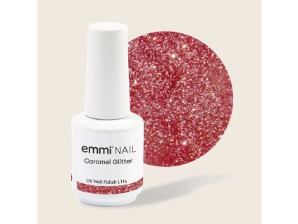 Emmi SHELLAC UV/LED Lak CARAMEL GLITTER 15ML -L114-