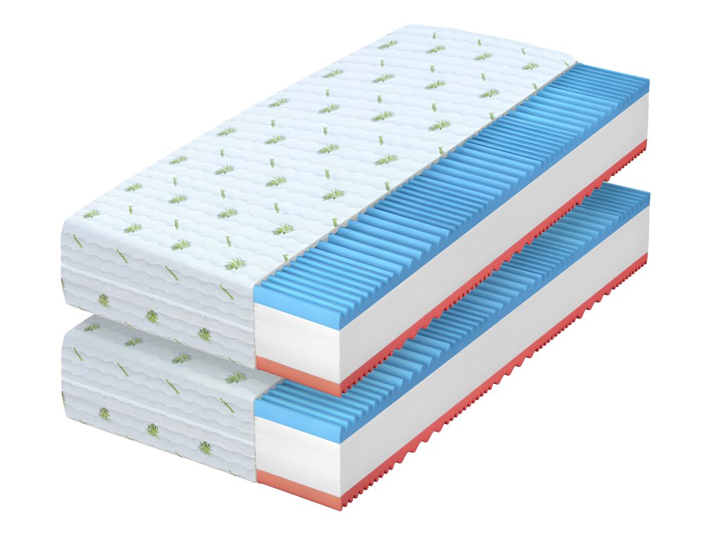 Carolina vastag habmatrac 90x200x21 (2 db) 1+1