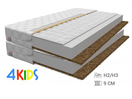 Bambino Console kétoldalas matracok hajdina/kókusz 90x200 (2 db) - 1+1