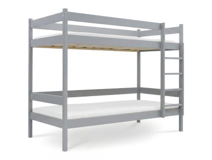 Paulína emeletes ágy ágyráccsal 200x90 - szürke