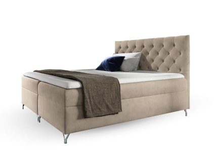 GULIETTE bézs boxspring ágy 120x200