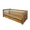 VERONIKA 7 gyerekágy 90x200 vendégággyal - tölgy