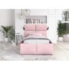 DONY kárpitozott ágy ágyneműtartóval 90x200  - rózsaszín